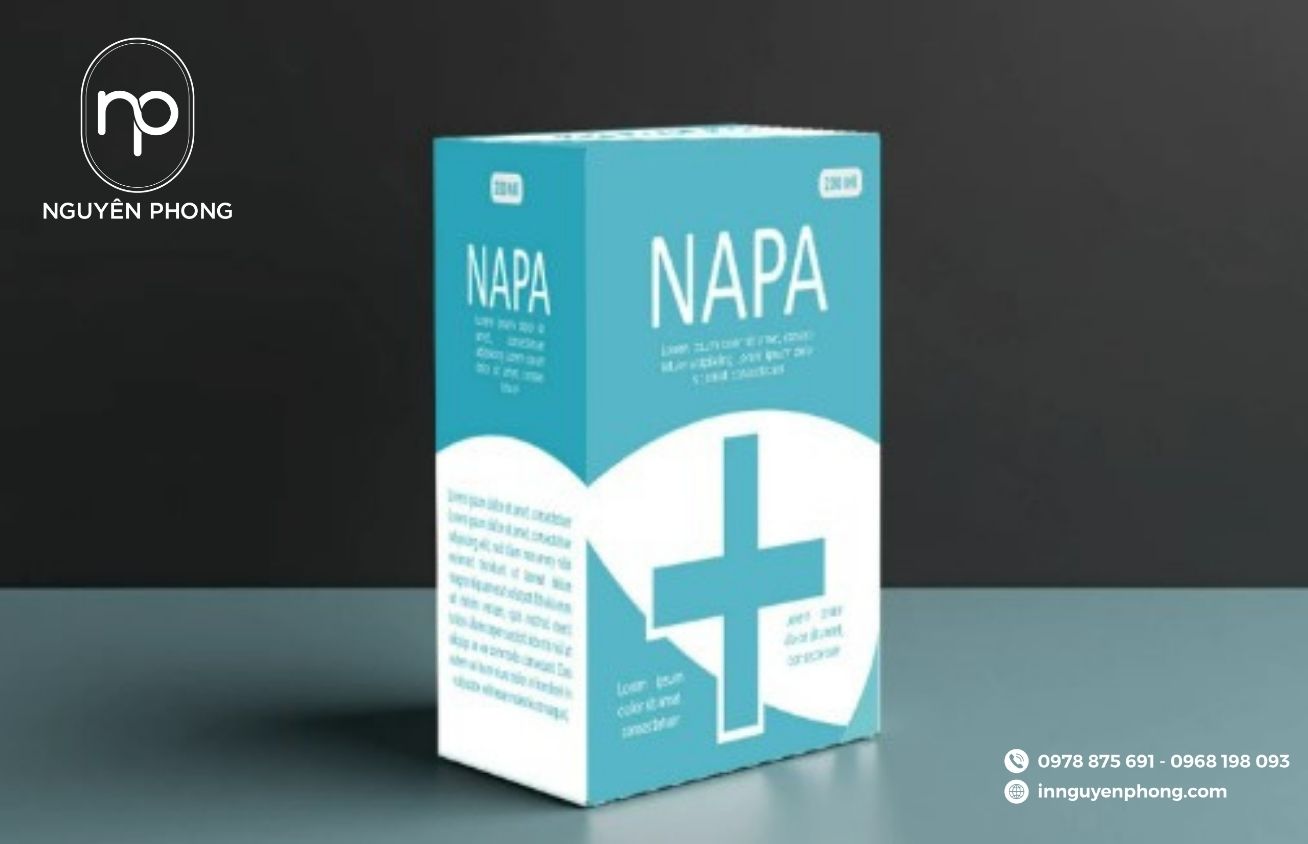 Mẫu logo thuốc in trên hộp đựng thuốc